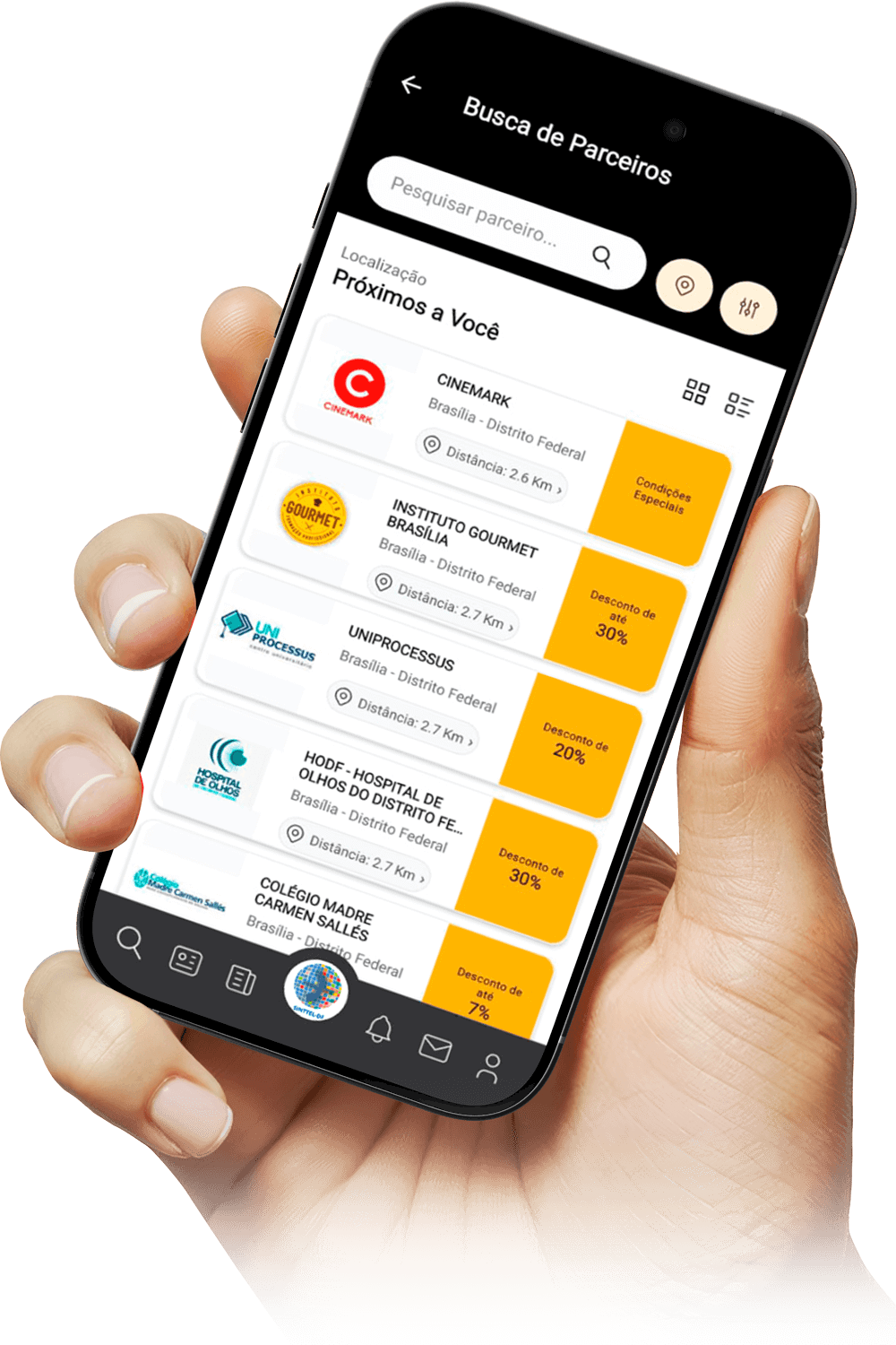 Mockup Aplicativo Sinttel
